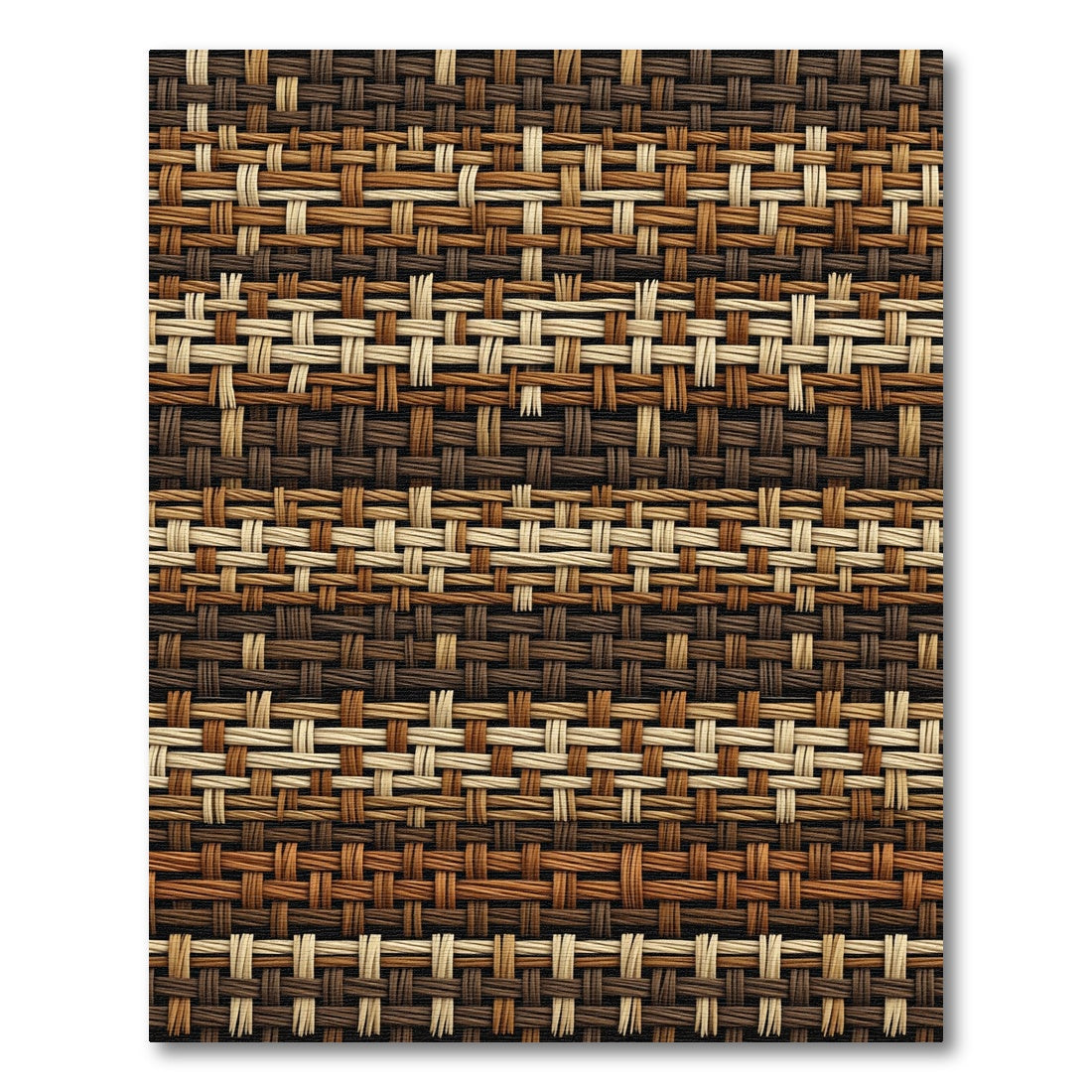Earthy Tones Woven Stripe Rug