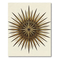 Golden Sunburst Starburst Compass Rug