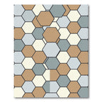 Neutral Hexagon Tile Harmony Rug