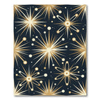 Golden Starburst Bursting Cosmic Radiance Rug