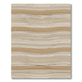 Minimalist Wavy Neutral Stripe Rug