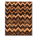 Geometric Zigzag Earth Tones Abstract Rug