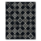 Black Diamond Geo Chain Links Rug