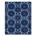 Navy Blue Celestial Geometric Star Rug