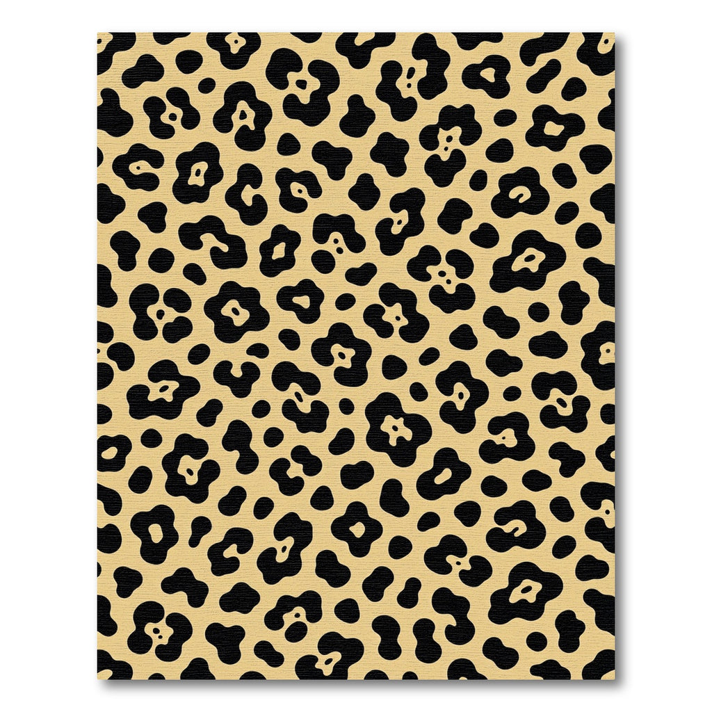 Bold Gold Black Animal Print Scatter Rug
