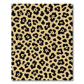 Bold Gold Black Animal Print Scatter Rug