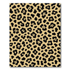 Bold Gold Black Animal Print Scatter Rug