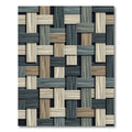Woven Wood Grain Texture Rug