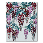 Elegant Hanging Crimson Floral Wisteria Rug