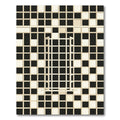 Monochromatic Square Grid Illusion Rug