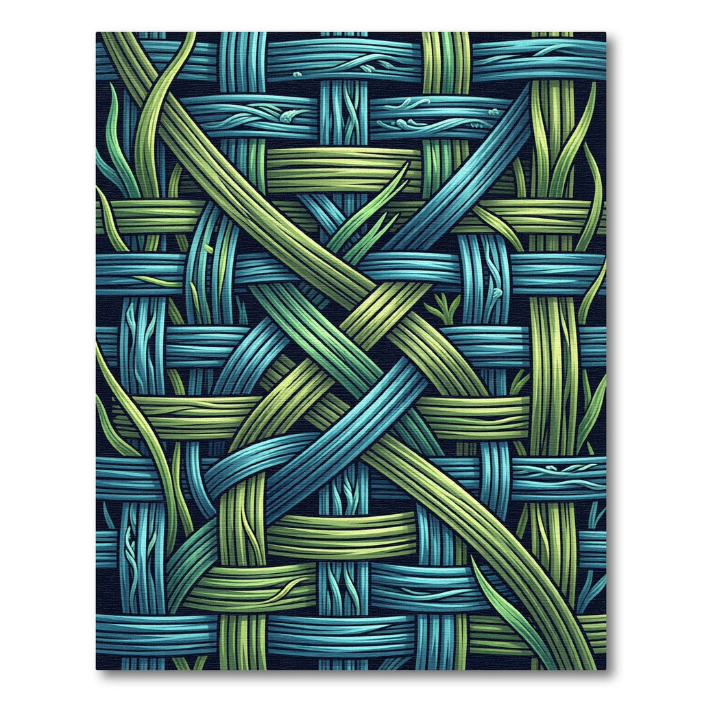 Woven Grass And Sky Texture Rug