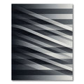 Monochromatic Diagonal Stripe Overlay Rug