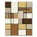 Earthy Tones Geometric Composition Rug