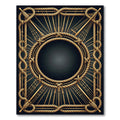 Nautical Golden Rope Sunburst Frame Rug
