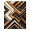 Modern Earthy Geometric Labyrinth Area Rug