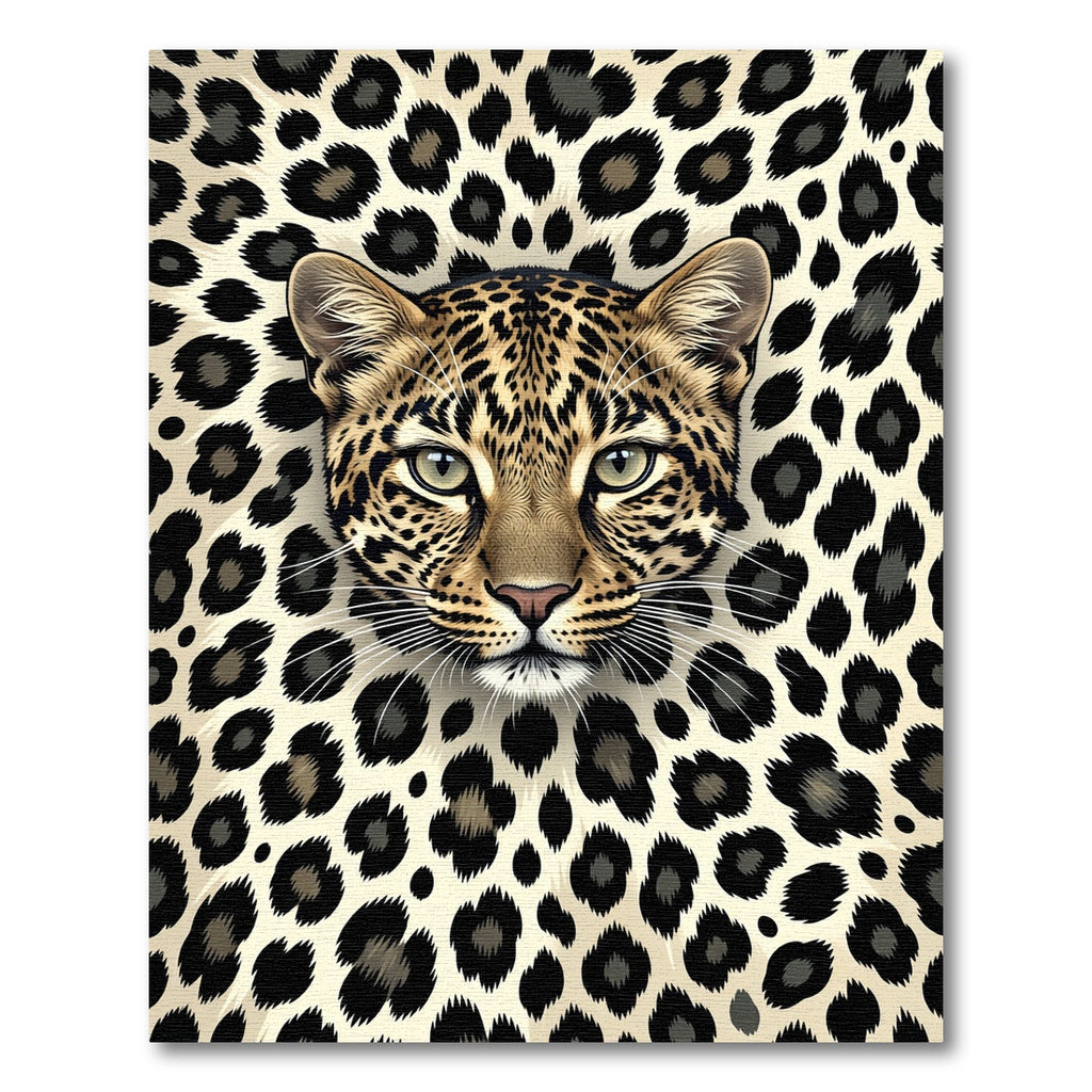 Leopard Spots Face Close Up Rug