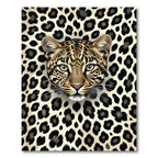 Leopard Spots Face Close Up Rug