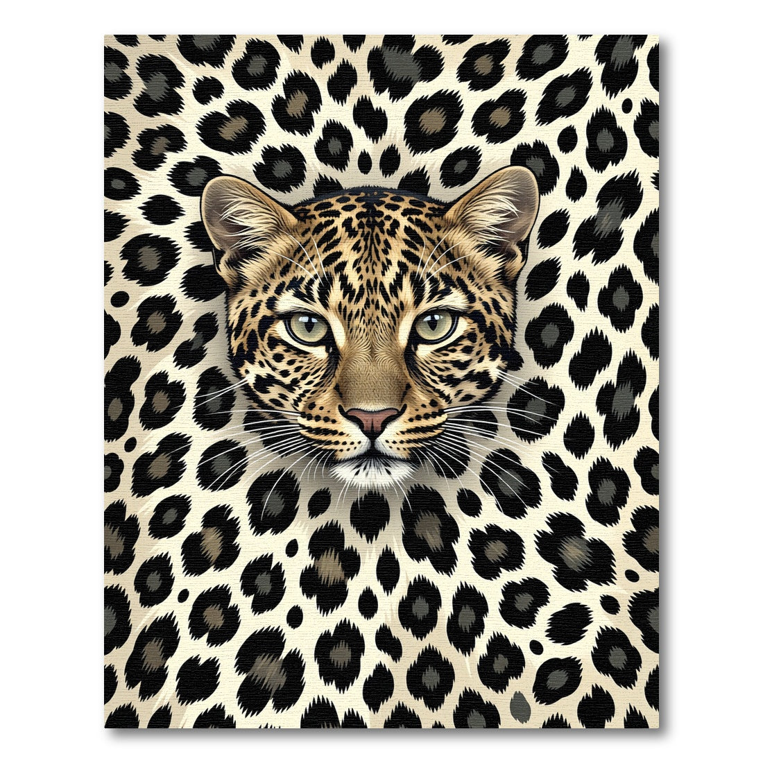Leopard Spots Face Close Up Rug