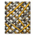 Rustic Woven Wood Intertwined Rug