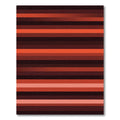 Crimson Red Gradient Striped Rug