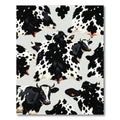 Black and White Spotted Bovine Hide Rug