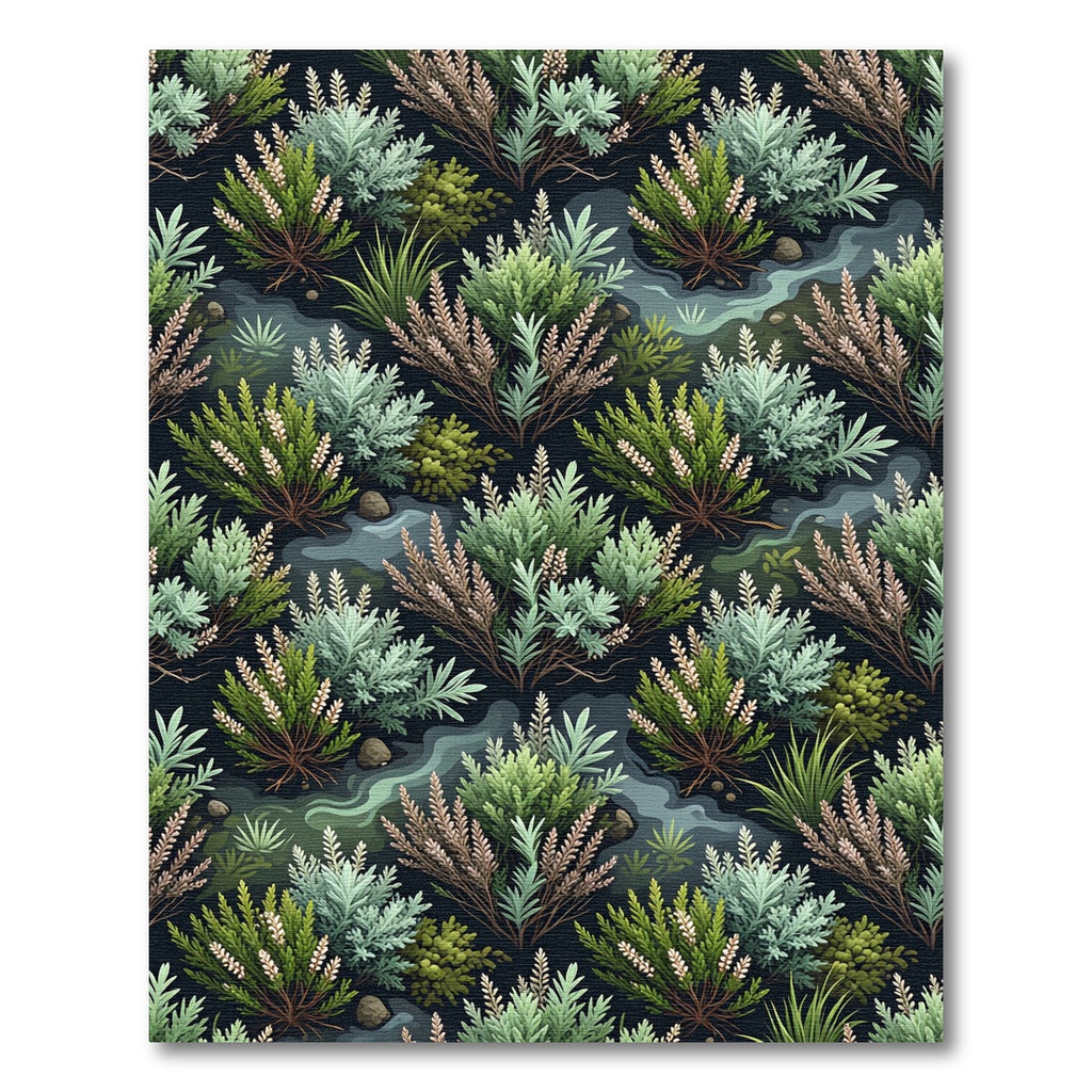 Botanical Sage and Heather Meadow Rug