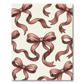 Elegant Dusty Rose Ribbon Bows Rug