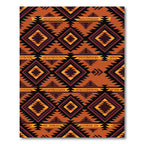 Geometric Diamond Tribal Sunset Rug