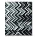 Monochromatic Chevron Layered Abstract Rug