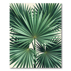 Lush Green Tropical Palm Fronds Rug