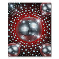Sparkling Disco Balls Starbursts Rug
