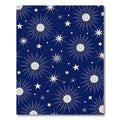 Deep Blue Starburst Cosmic Radiance Rug