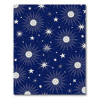 Deep Blue Starburst Cosmic Radiance Rug
