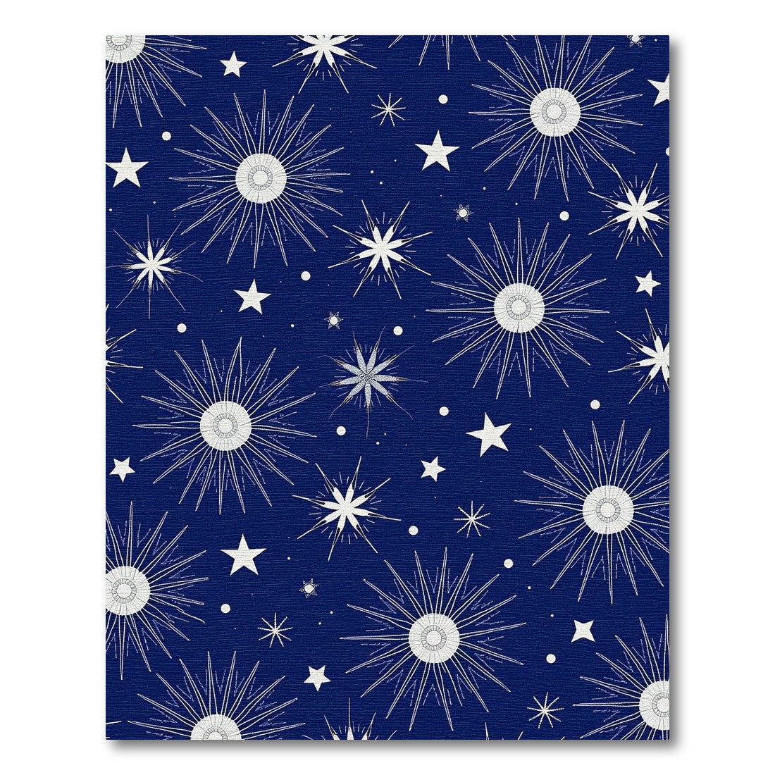 Deep Blue Starburst Cosmic Radiance Rug