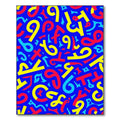 Bold Red Yellow Blue Abstract Shapes Rug