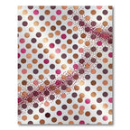 Crimson Gold Polka Dot Stream Rug