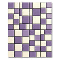Lavender Cream Geometric Blocks Rug