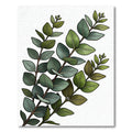 Earthy Green Eucalyptus Botanical Branch Rug