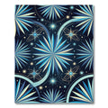 Celestial Blue Starburst Medallion Rug