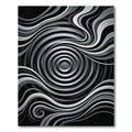 Abstract Ripples Waves MonochromeRug Rug