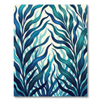 Lush Emerald Tropical Kelp Wave Rug