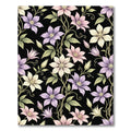 Elegant Lavender Pink Floral Vine Rug