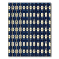 Navy Blue Nautical Grid Rope Lattice Rug