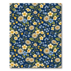 Midnight Daisy and Primrose Garden Floral Rug
