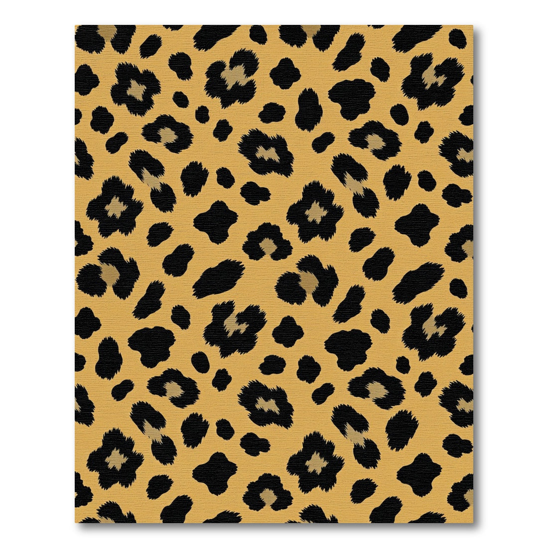 Golden Yellow Leopard Spots Rug