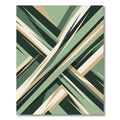 Modern Sage Geometric Angular Abstract Rug