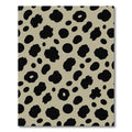 Black Spotted Taupe Animal Print Rug