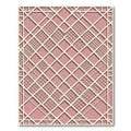 Modern Blush Lattice Geometric Grid Rug