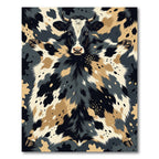 Bold Black White Cow Print Rug