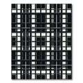 Monochrome Grid Crossing Cubes Rug